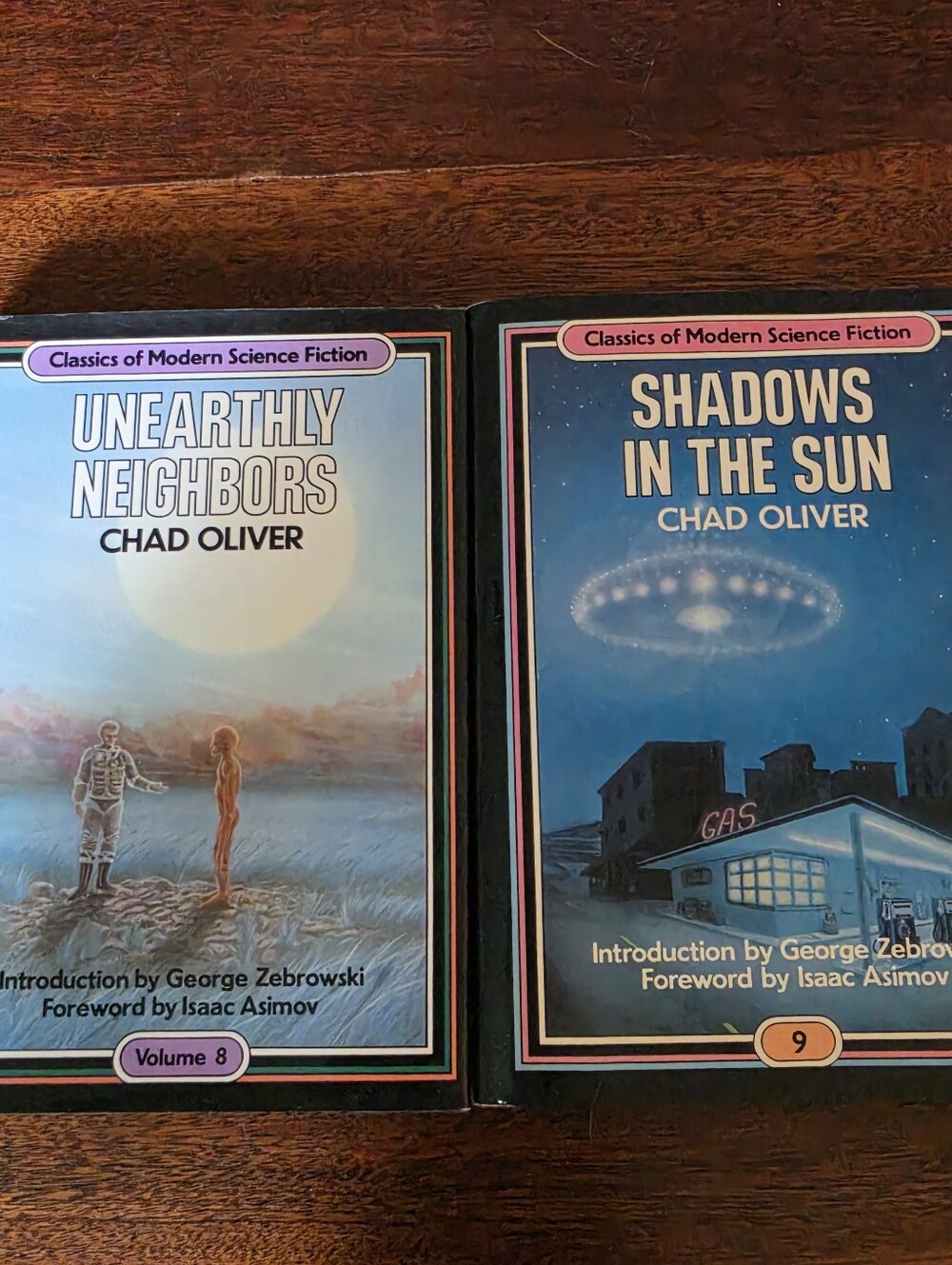 Classics of Modern Science Fiction Chad Oliver Volumes 8 and 9 Hardcover Books